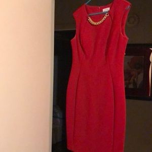 Red dress, good condition barely worn no rips or stains